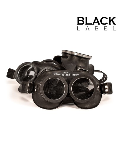Véritables Lunettes Rubber Goggles Noires