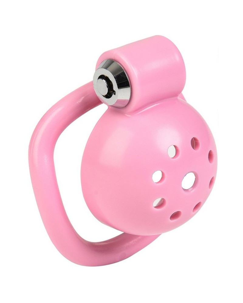 Cage courte Round Lock 4 x 3.5 cm Rose