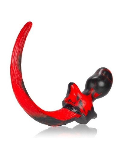 Plug Queue de chien Mastiff 12 x 7 cm Rouge pas cher