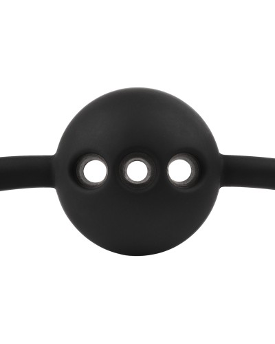 Bâillon-boule Motif Croco Feros Noir