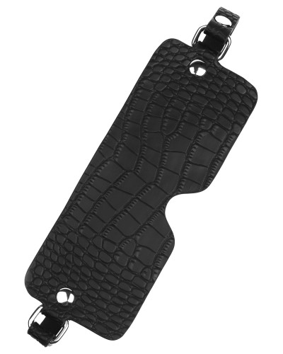Masque Sm Motif Croco Feros Noir