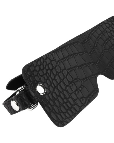 Masque Sm Motif Croco Feros Noir