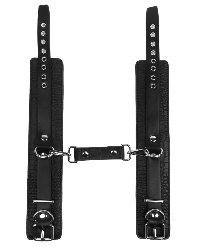 Menottes de chevilles - motif Croco Feros Noires