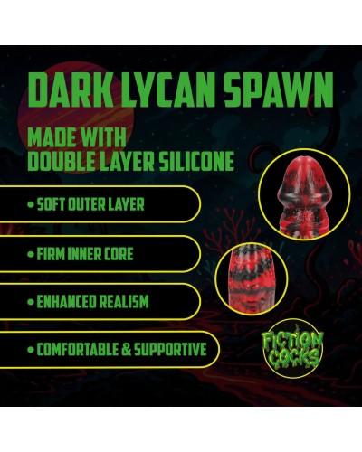 Gode Dark Lycan Spawn 18 x 6 cm Rouge