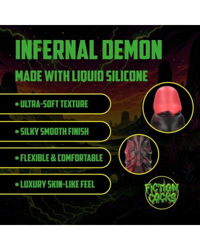 Gode Infernal Demon 20 x 6 cm Rouge