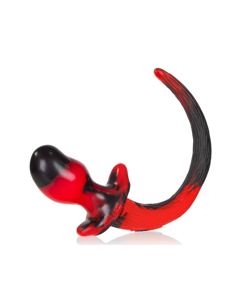 Plug Queue de chien Swirl 8.5 x 4.4 cm Rouge pas cher