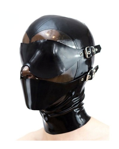 Cagoule en latex Modul Face Noire