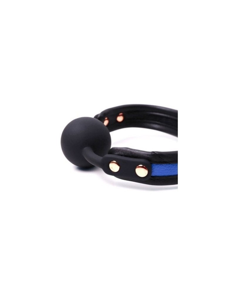 Bâillon boule silicone Colorsband gag 41mm Bleu