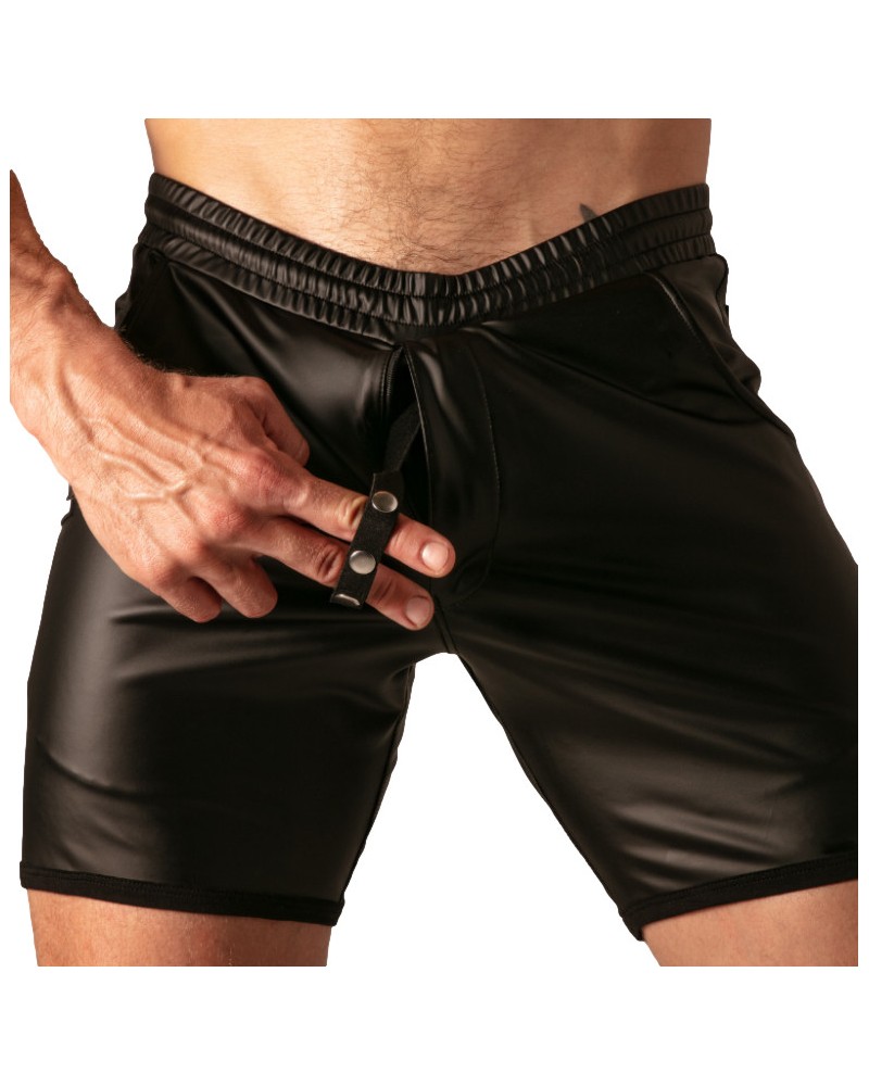 Short avec Zip Master Noir