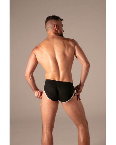 Slip Rib Open Noir
