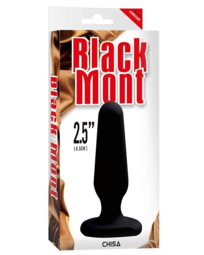 Plug Silicone Black Mont 6.5 x 2.2 cm pas cher