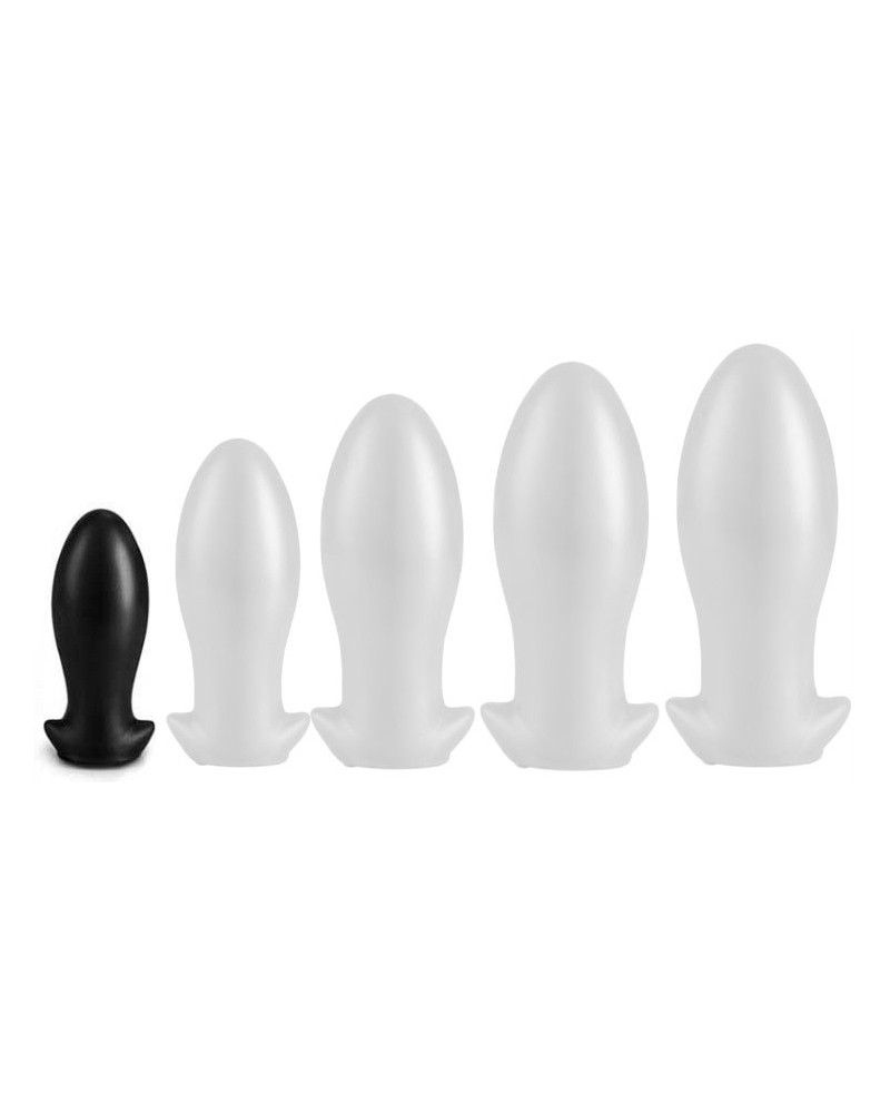 Plug silicone Saurus Egg S 10 x 4.5 cm Noir pas cher