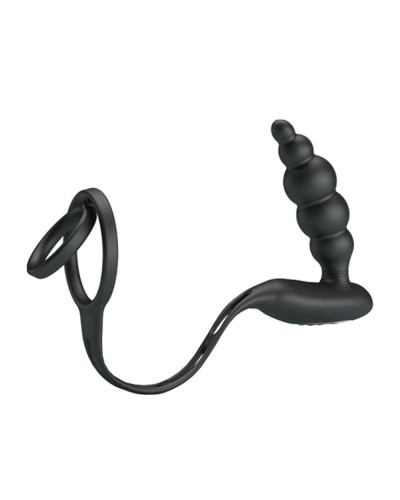 Plug vibrant avec Anneaux VIBRA PENIS 8 x 2.4 cm pas cher