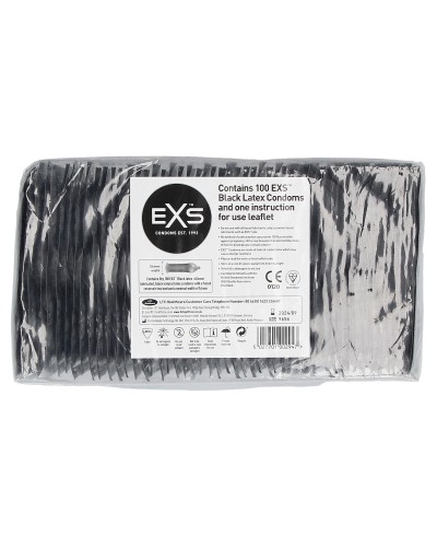 PrEservatifs latex noirs BLACK x100 pas cher