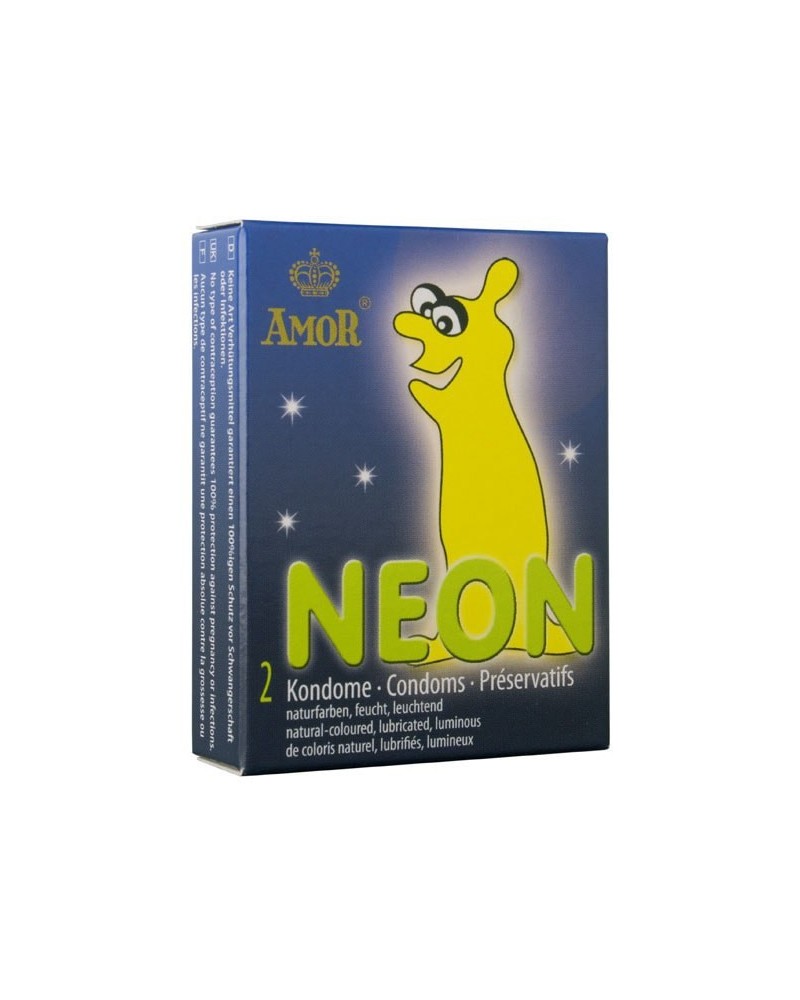 PrEservatifs Neon Phosphorescent x2 pas cher