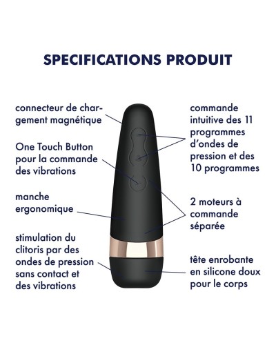 Satisfyer Pro 3 Vibration - noir pas cher