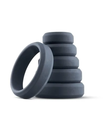 Set 6 cockrings silicone Boners pas cher