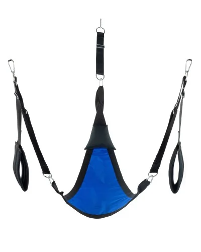 Sling en tissu Triangle - Set complet Bleu pas cher