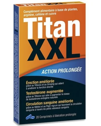 Stimulant Titan XXL 20 gElules pas cher