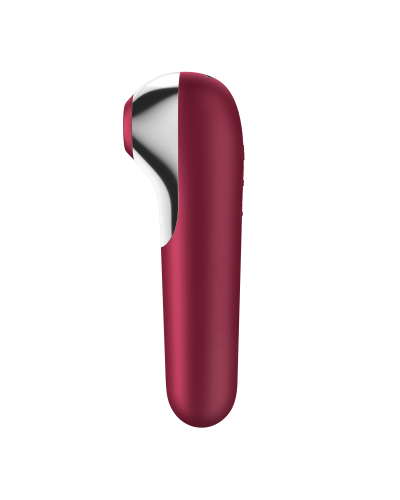 Stimulateur de clitoris + Vibromasseur Dual Love Rouge pas cher