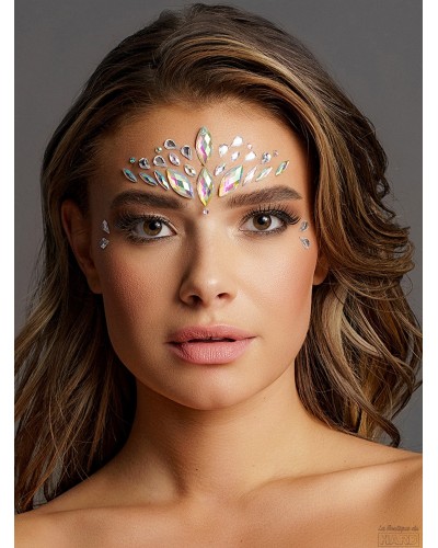 Strass Dazzling Crowned Face Bling pas cher