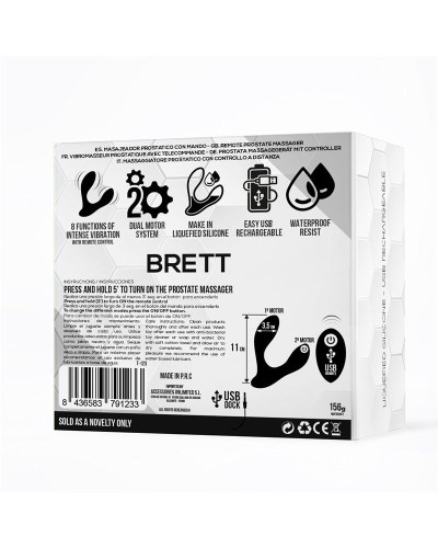 Stimulateur de prostate Vibrant Brett 9 x 2.9 cm pas cher