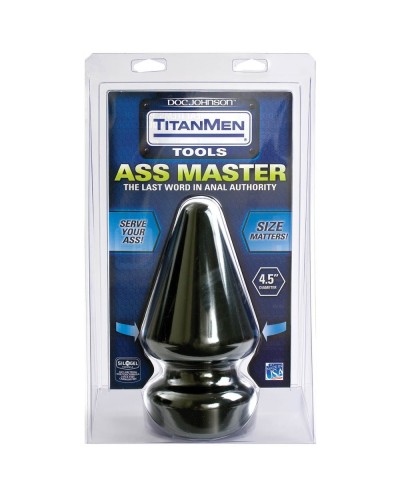 Butt Plug Ass Master 20 x 12 cm Noir pas cher