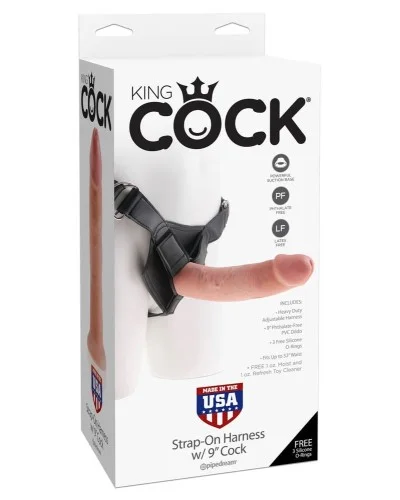 Gode ceinture King Cock 23 x 5.3 cm Chair pas cher