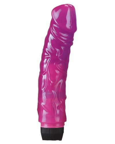 Gode vibrant Jelly Vibrator Violet 19 x 4.6 cm pas cher