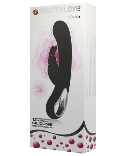 Vibro Rabbit  Webb Noir pas cher