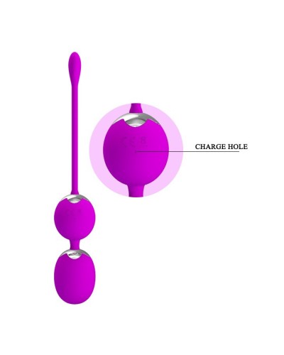 Boules de Geisha Vibrantes Werner Violettes - 3.4 cm pas cher