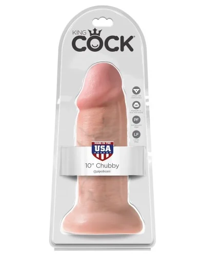 Gode Chubby King Cock - 20.5 x 7.8 cm Flesh pas cher