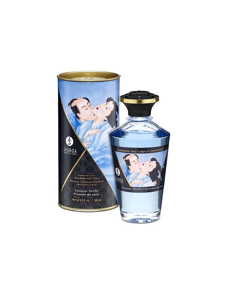 Huile de massage Chauffante Aphrodisiaque - Frisson COCO 100 mL pas cher