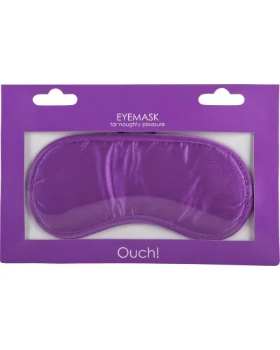 Masque satinE Naughty Pleasure - Mauve pas cher