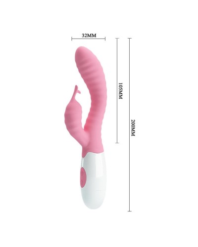 Vibro Rabbit Pete Pretty Love 10 x 3 cm pas cher