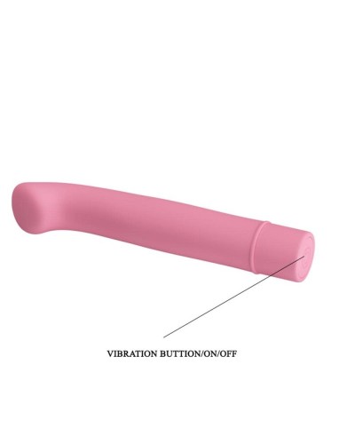 Sextoy vibrant BOGEY - 15 x 2.4 cm Rose pastel pas cher