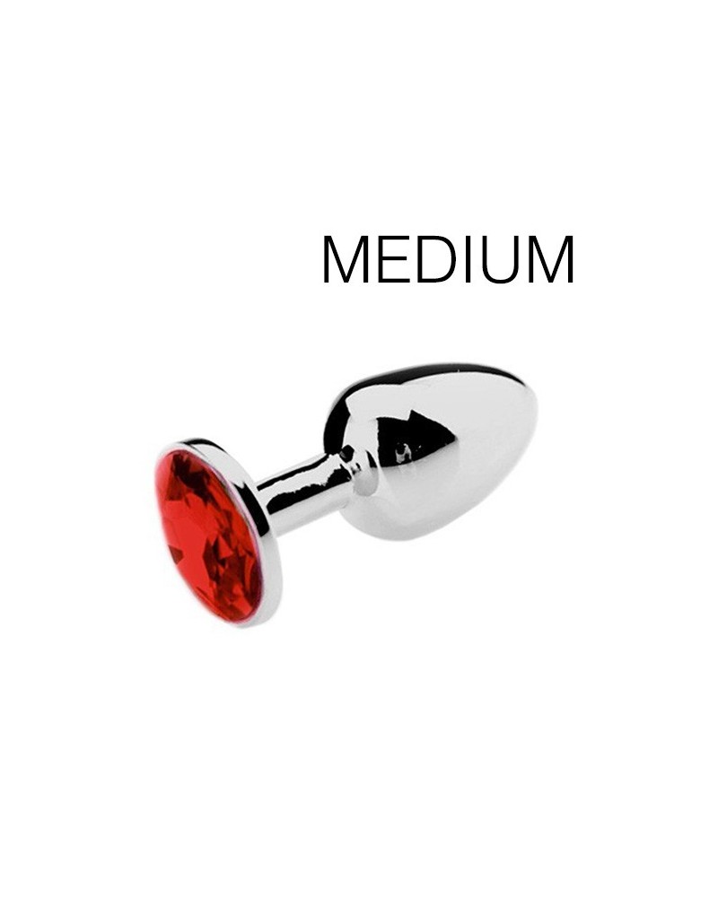 Plug bijou Spolly Medium - Rouge 7 x 3.4cm pas cher