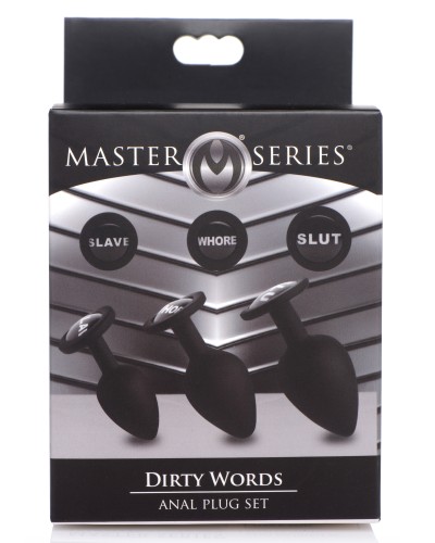 Kit de 3 plugs Dirty Words pas cher