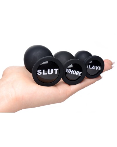 Kit de 3 plugs Dirty Words pas cher