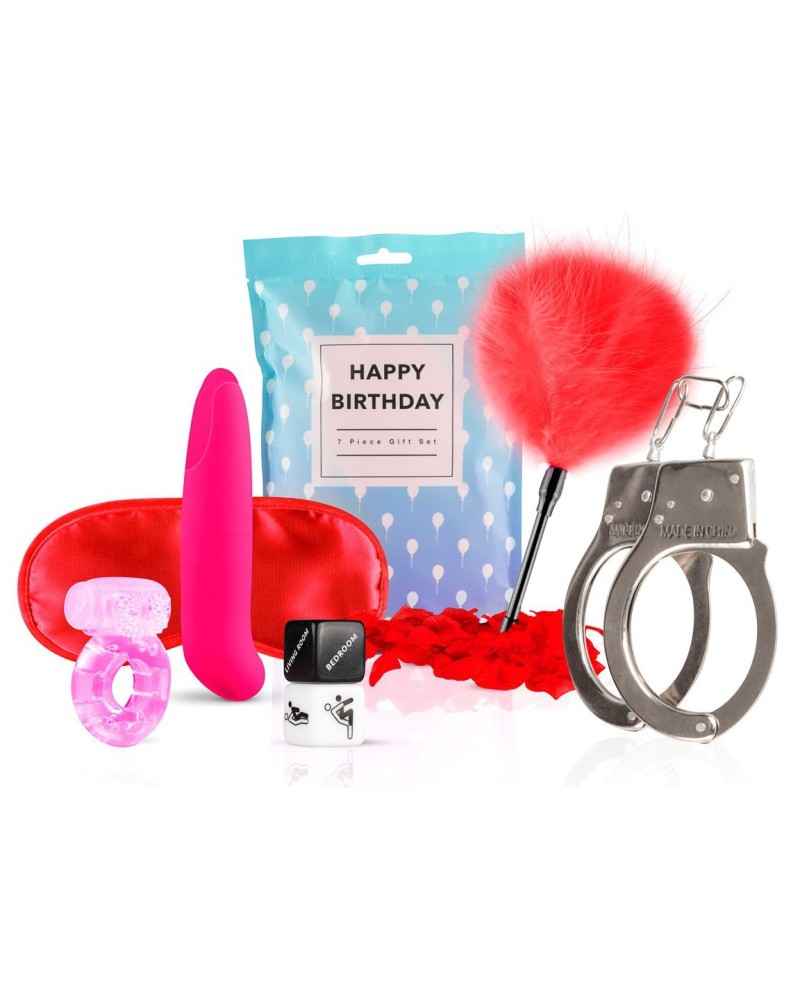 Coffret de 7 sextoys Happy Birthday pas cher