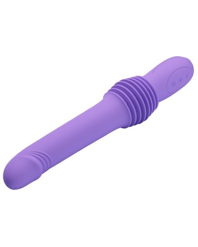 Gode avec poussEe Pazuzu 15 x 3.5 cm Violet pas cher