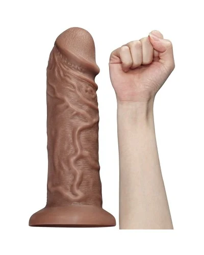 Gode vibrant Chubby Dildo 23 x 6.5 cm Marron pas cher