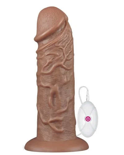 Gode vibrant Chubby Dildo 23 x 6.5 cm Marron pas cher