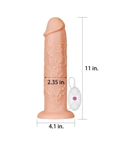 Gode vibrant Long Dildo 25 x 6 cm pas cher