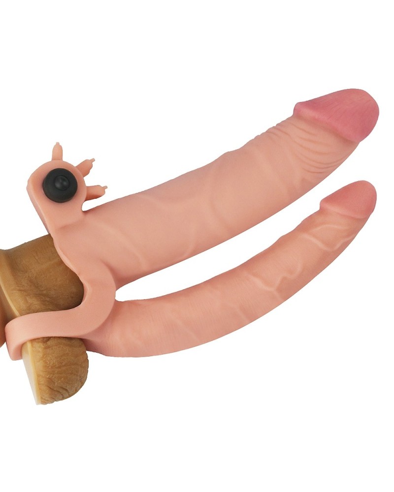 Gaine de pEnis Double PEnis 16 x 3.4 cm pas cher