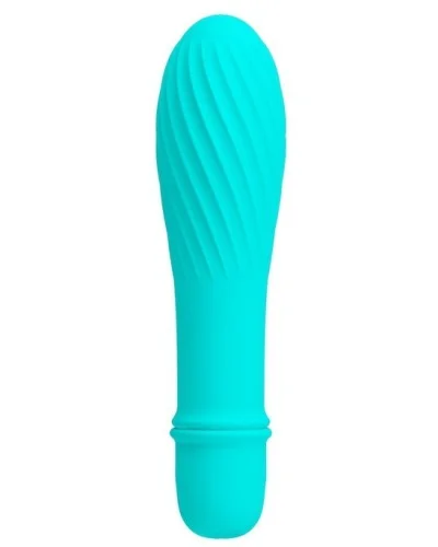 Vibromasseur Solomon Pretty Love 9 x 2.8 cm Bleu pas cher