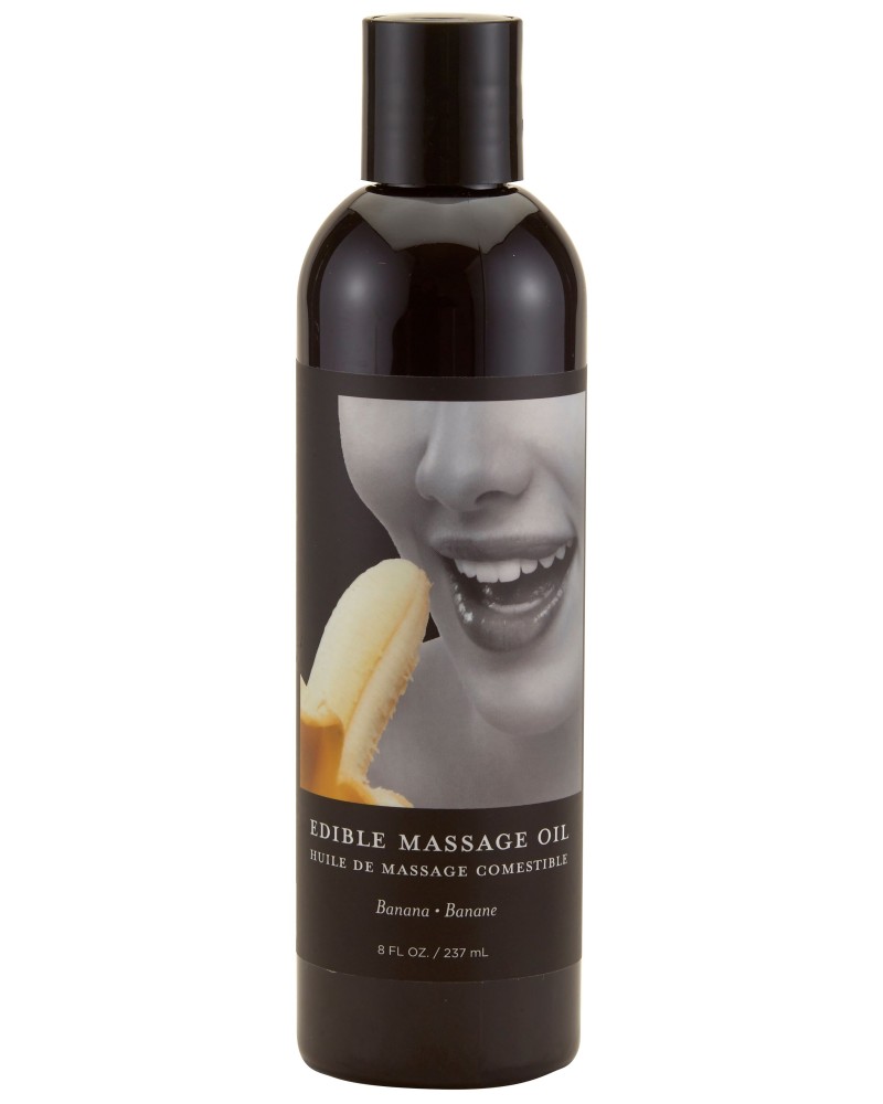 Huile de massage comestible Banane 237ml pas cher