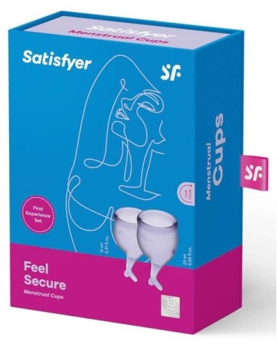 Coupes menstruelles Feel Secure x2 Lilas pas cher