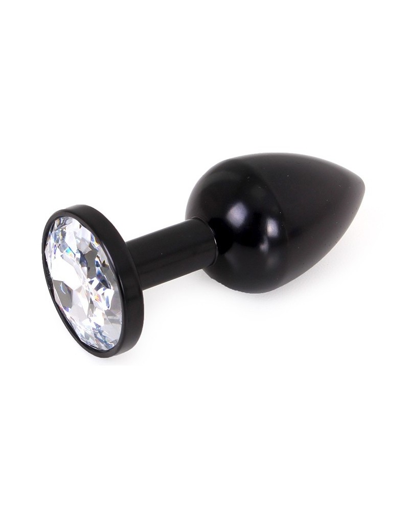 Plug Bijou Anal Alu Gem light 6 x 2.8 cm Noir pas cher