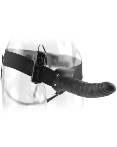 Gode ceinture Vibrant Vibrating Hollow 21 x 4.5 cm pas cher